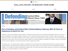 Tablet Screenshot of bellicriminaldefense.com